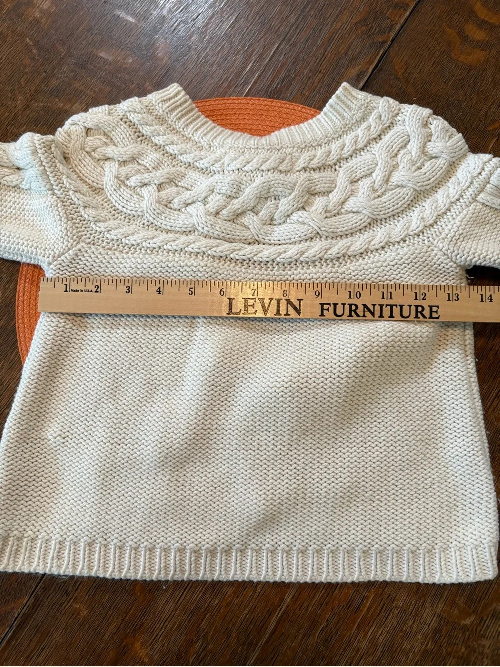 Vintage “Gap Girls” cable knit cardigan. Size medium.
